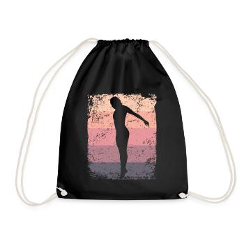 Synchronized Water Diver High Diver - Drawstring Bag - black - Front