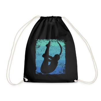 Synchronized Water Diver High Diver - Drawstring Bag - black - Front