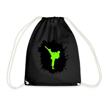 Blobs de karaté - Sac de sport léger - noir - Devant