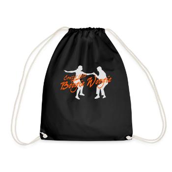 Boogie Woogie Swing Dance Dancing - Drawstring Bag - black - Front