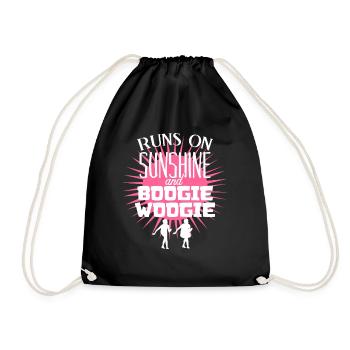 Boogie Woogie Dance Swing - Turnbeutel - Schwarz - Vorne