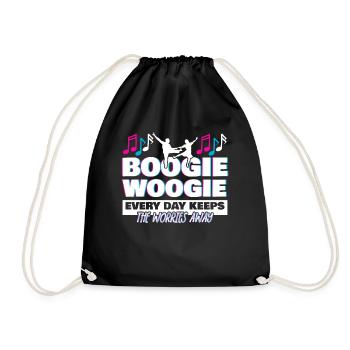 Boogie Woogie Dance Retro Swing - Turnbeutel - Schwarz - Vorne