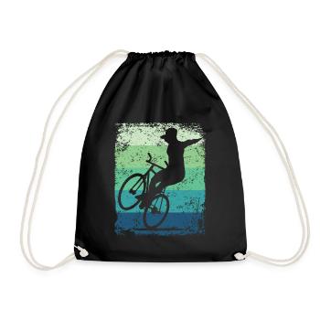 Artistic Cycling Artistic Cyclist - Drawstring Bag - black - Front