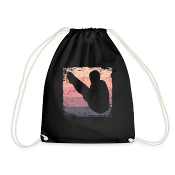 Synchronized Water Diver High Diver - Drawstring Bag - black - Front