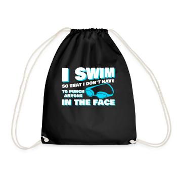 Entraîneur de natation Swimmer Pool - Sac de sport léger - noir - Devant