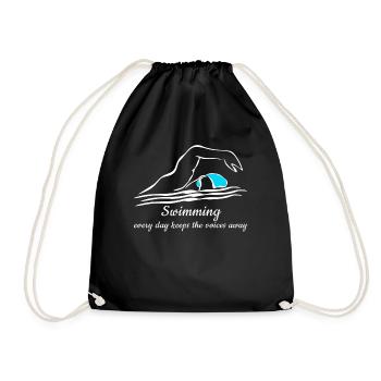 Piscine Nageur Triathlon - Sac de sport léger - noir - Devant