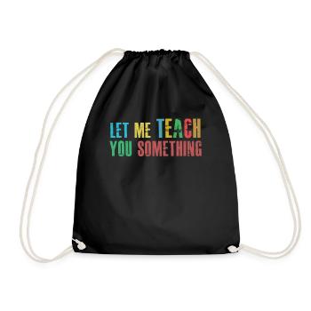 TeacherTeaching School - Turnbeutel - Schwarz - Vorne