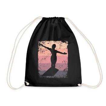 Synchronized Water Diver High Diver - Drawstring Bag - black - Front
