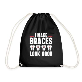 Orthodontiste Orthodontie Dentaire - Sac de sport léger - noir - Devant