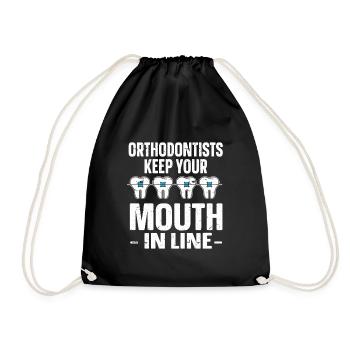 Orthodontist Orthodontic Dental - Drawstring Bag - black - Front