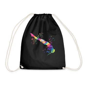 Synchronized Water Diver High Diver - Drawstring Bag - black - Front