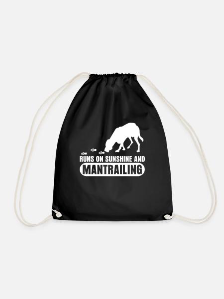 Mantrailing - Drawstring Bag - black