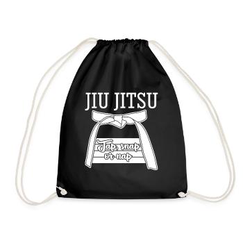 Ju-Jitsu BJJ Jujutsu Jiu-Jitsu - Turnbeutel - Schwarz - Vorne