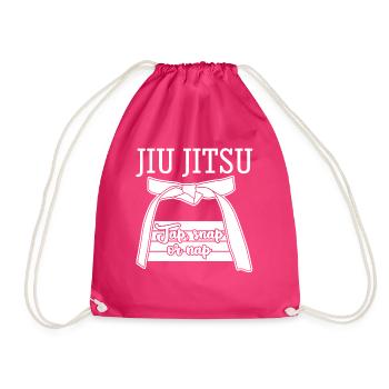 Ju-Jitsu BJJ Jujutsu Jiu-Jitsu - Drawstring Bag - fuchsia - Front