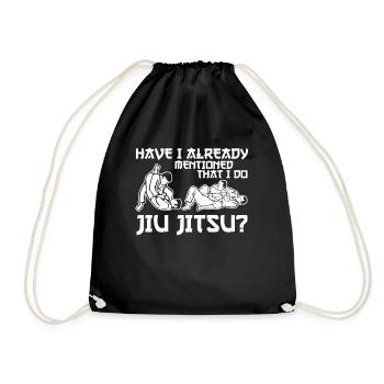 Ju-Jitsu BJJ - Drawstring Bag - black - Front