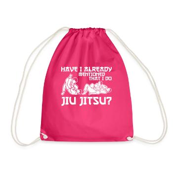 Ju-Jitsu BJJ - Drawstring Bag - fuchsia - Front