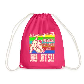 Ju-Jitsu Jujutsu Jiu-Jitsu - Drawstring Bag - fuchsia - Front