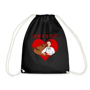 Vétérinaire Assistant Chien Vétérinaire - Sac de sport léger - noir - Devant