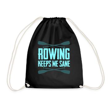 Rowing Club Rowing Boat Paddles - Turnbeutel - Schwarz - Vorne