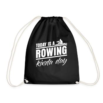 Rowing Club Paddle Rowing Boat - Turnbeutel - Schwarz - Vorne