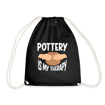 Céramiste Argile Poterie - Sac de sport léger - noir - Devant
