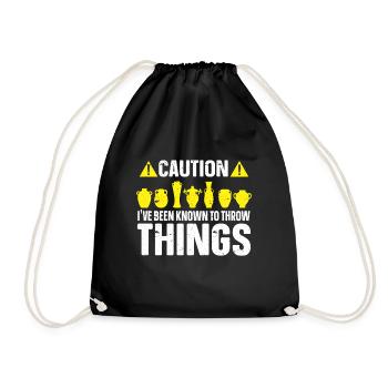 Céramiste Argile Poterie - Sac de sport léger - noir - Devant