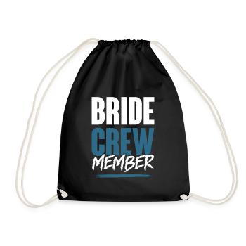 Bride Crew - Drawstring Bag - black - Front