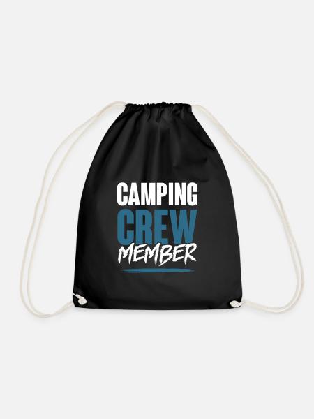 Camping Crew - Turnbeutel - Schwarz