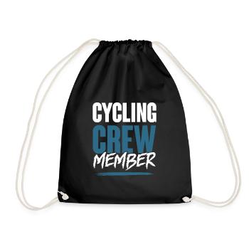 Cycling Crew - Drawstring Bag - black - Front