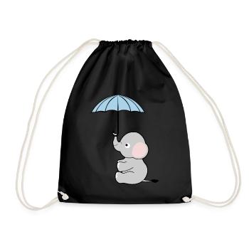 Elephant Umbrella Elephants - Turnbeutel - Schwarz - Vorne