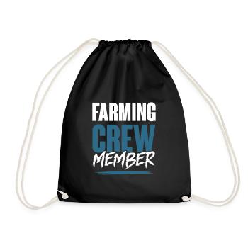 Farming Crew - Turnbeutel - Schwarz - Vorne