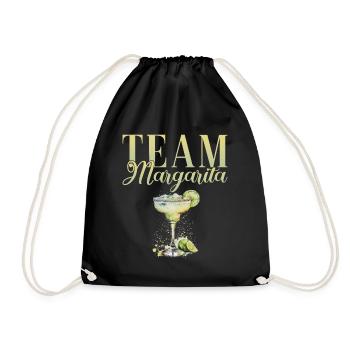 Team Margarita Tequila Junggesellenabschied - Turnbeutel - Schwarz - Vorne