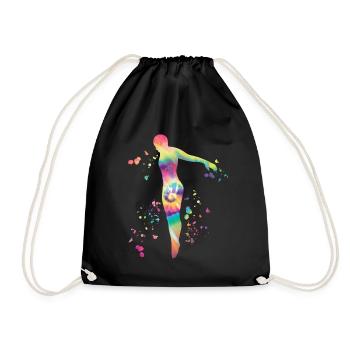 Diving, Synchronized Diving, Artistic Jumping - Drawstring Bag - black - Front
