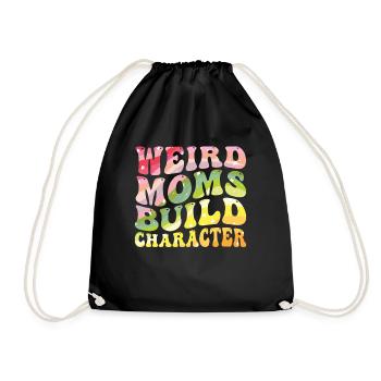 Les mamans bizarres construisent leur caractère - Sac de sport léger - noir - Devant