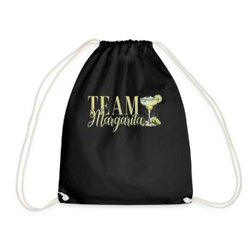 Team Margarita Tequila Junggesellenabschied - Turnbeutel - Schwarz - Vorne