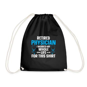Médecin Disant École De Médecine Pa Étudiant Médecin - Sac de sport léger - noir - Devant