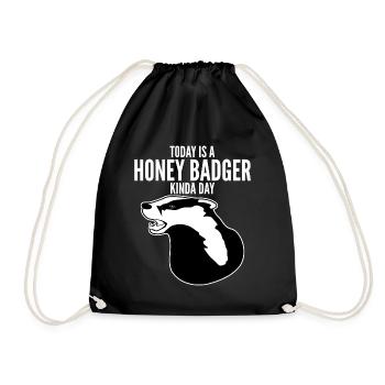 Honey Badgers Honey Badger - Drawstring Bag - black - Front