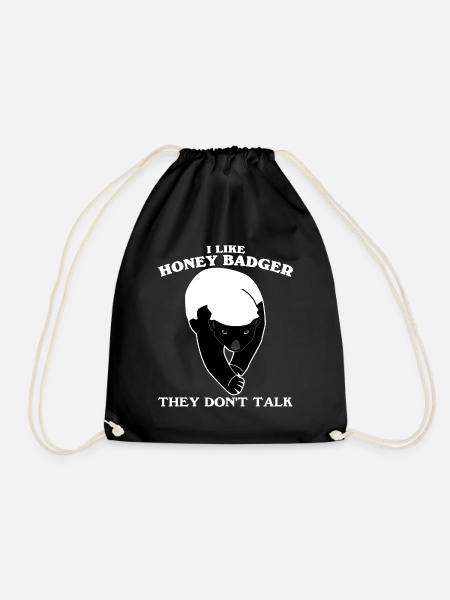Honeybadger Honey Badgers Honey Badger - Drawstring Bag - black