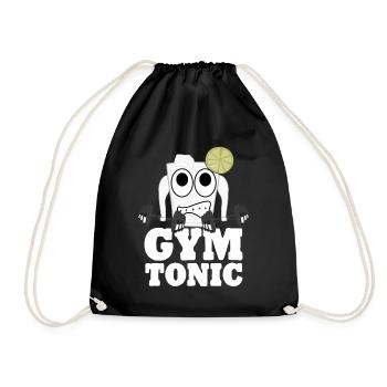 Gym Tonic Motivation Bodybuilding - Turnbeutel - Schwarz - Vorne