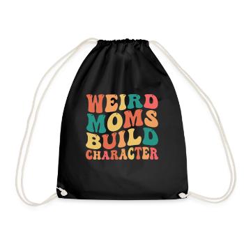 Les mamans bizarres construisent leur caractère - Sac de sport léger - noir - Devant