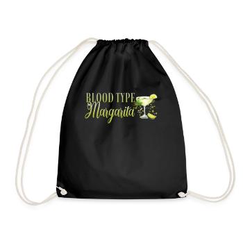 Groupe sanguin Margarita Tequila Enterrement de vie de garçon - Sac de sport léger - noir - Devant