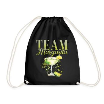Team Margarita Tequila Junggesellenabschied - Turnbeutel - Schwarz - Vorne