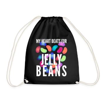 Bonbon à la gelée Bonbons à la gelée Jelly Bean - Sac de sport léger - noir - Devant