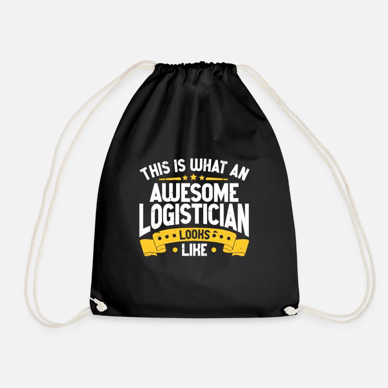 Logistiker Logistik - Turnbeutel - Schwarz