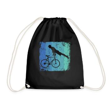 Artistic Cycling Artistic Cyclist - Drawstring Bag - black - Front