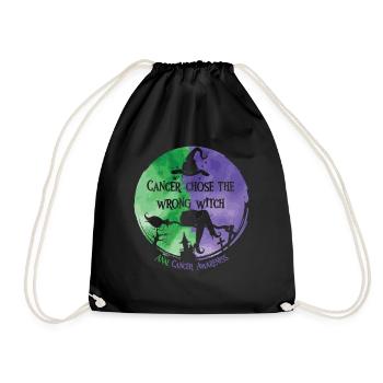 Cancer Sorcière Vert Violet Anal Cancer - Sac de sport léger - noir - Devant