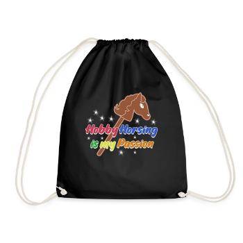 Hobby Horsing Hobby Horse - Drawstring Bag - black - Front