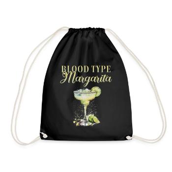 Groupe sanguin Margarita Tequila Enterrement de vie de garçon - Sac de sport léger - noir - Devant