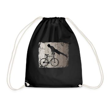 Artistic Cycling Artistic Cyclist - Drawstring Bag - black - Front