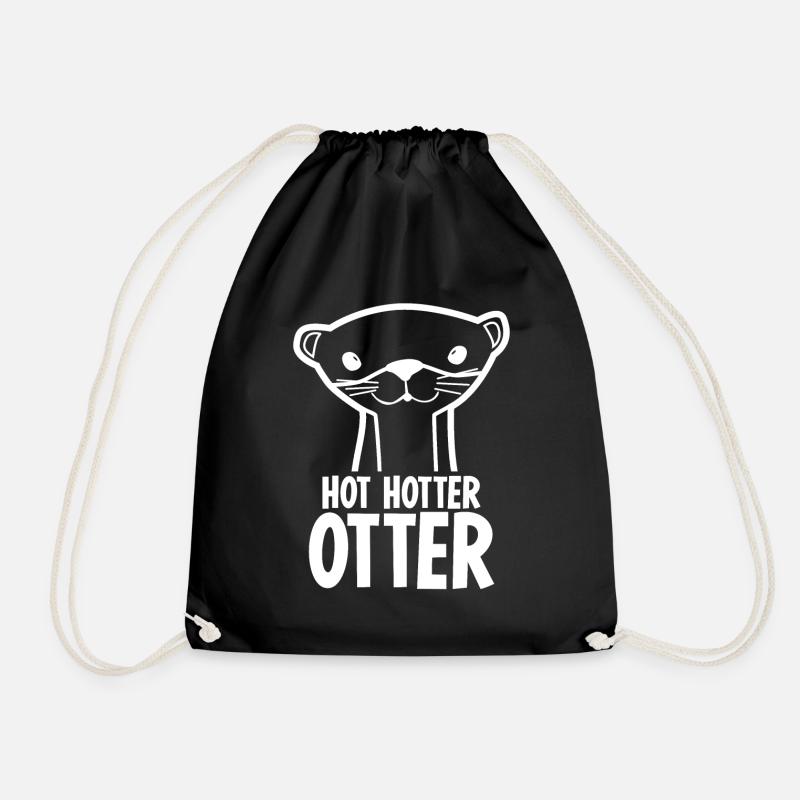 Hotter Otter Otters Sea Otter - Turnbeutel - Schwarz